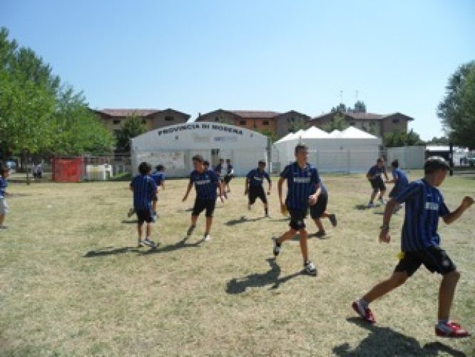 Inter Campus in Emilia Romagna fino a metà agosto a favore dei bambini delle zone terremotate