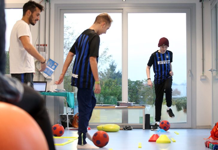 InterCampus - Sport Therapy, Monza (Milan) December 3, 2018: InterCampus with children and young people from San Gerardo Hospital in Monza in collaboration with the Maria Letizia Verga Committee and Sport Therapy.
Photo: ©Franco Origlia for InterCampus