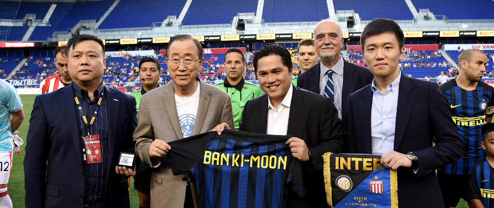 [BAN KI-MOON IN CAMPO CON L’INTER]