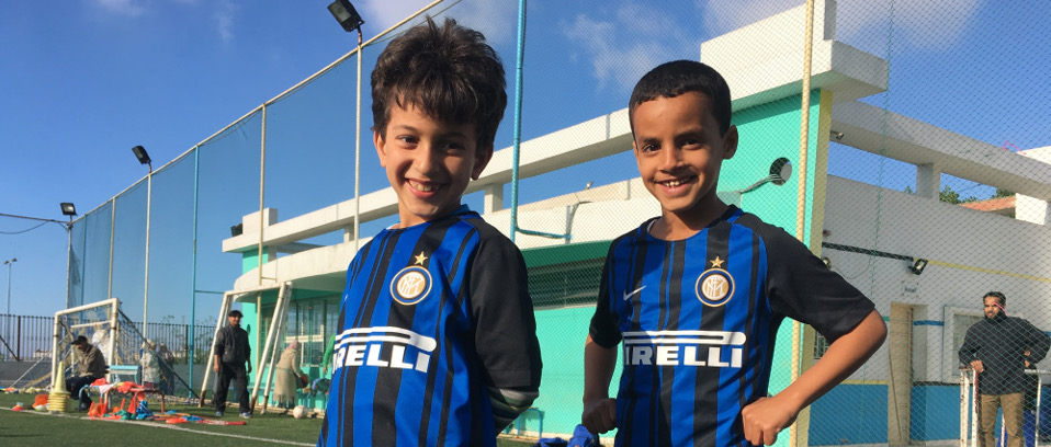 [Tra i colori di Casablanca, il nero e l’azzurro di Inter Campus]