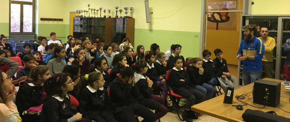 [Inter Campus coi bambini della scuola media di Valle Mosso]
