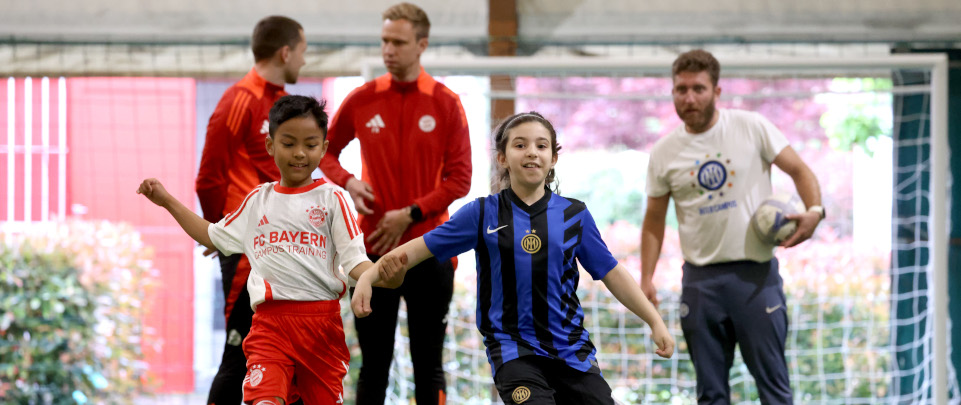 [Inter Campus’ Social Community Exchange continues alongside FC Bayern]